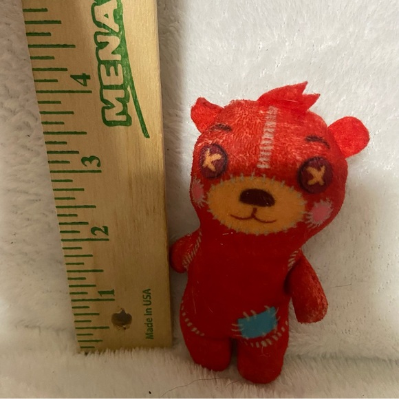 Cocomelon Boba Bear Replaceement Red bear blue patch plush mini 4 inches - Picture 2 of 3